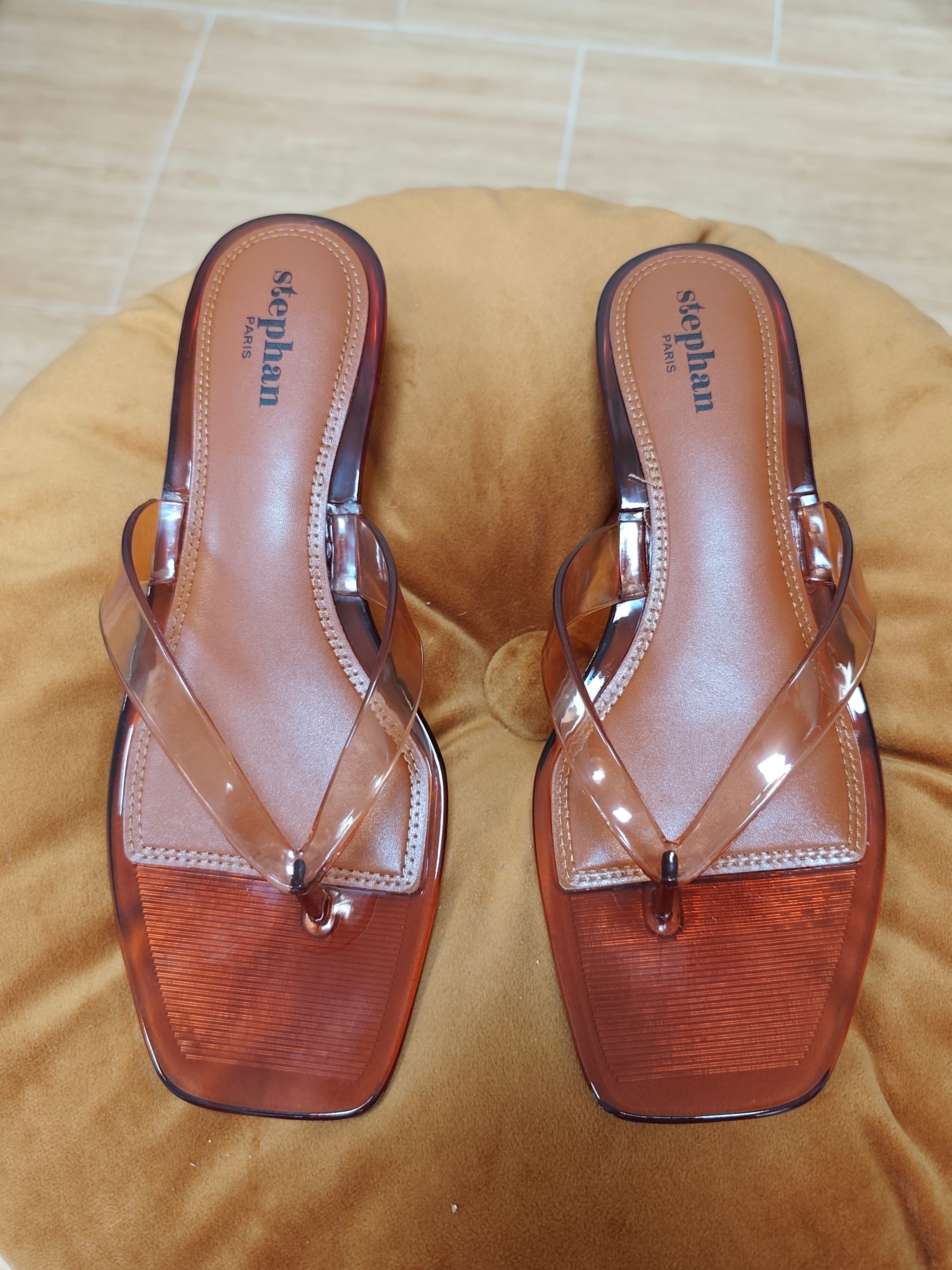 SANDALIAS CALDERA CINTA TRANSPARENTE