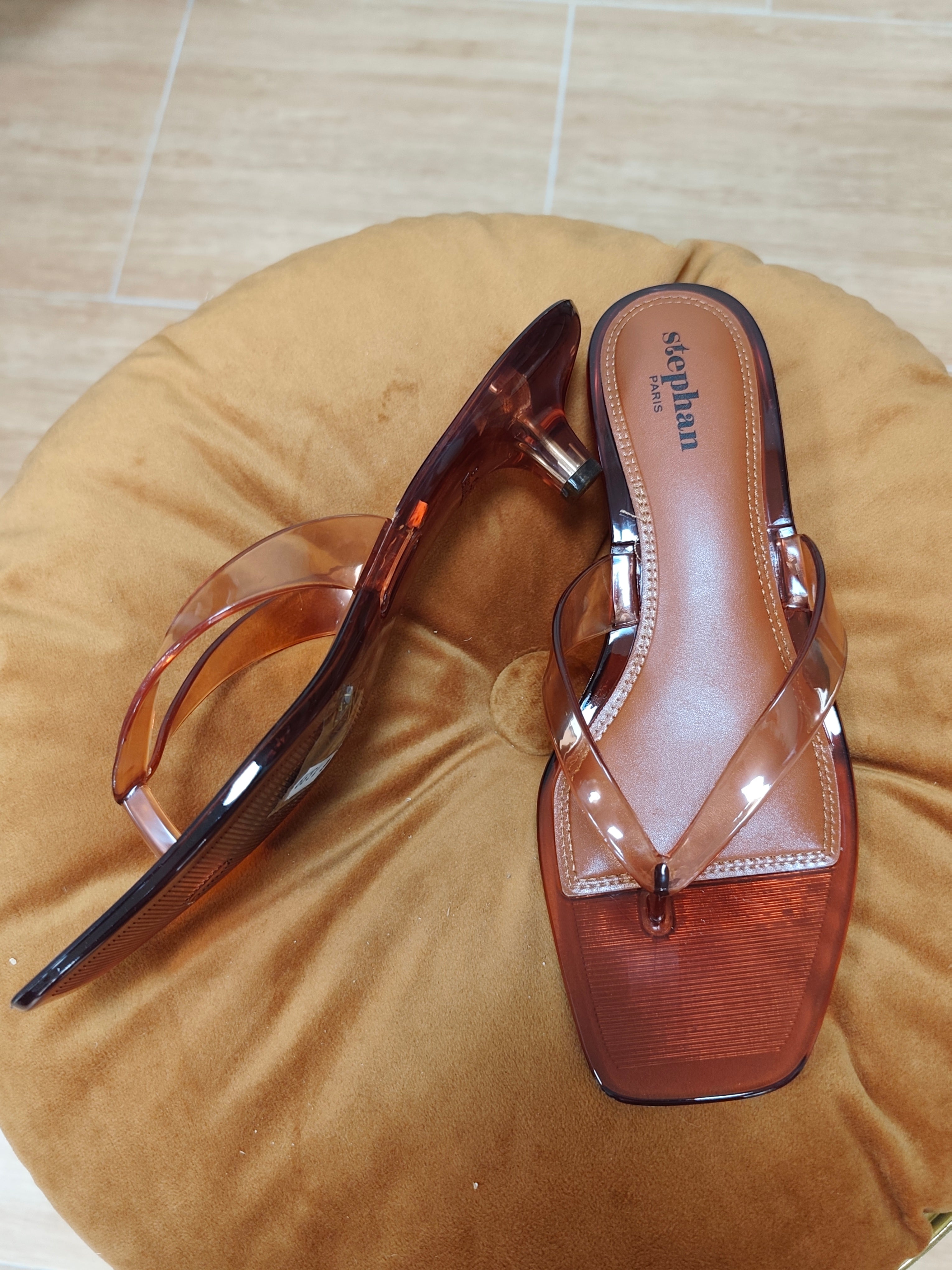 SANDALIAS CALDERA CINTA TRANSPARENTE
